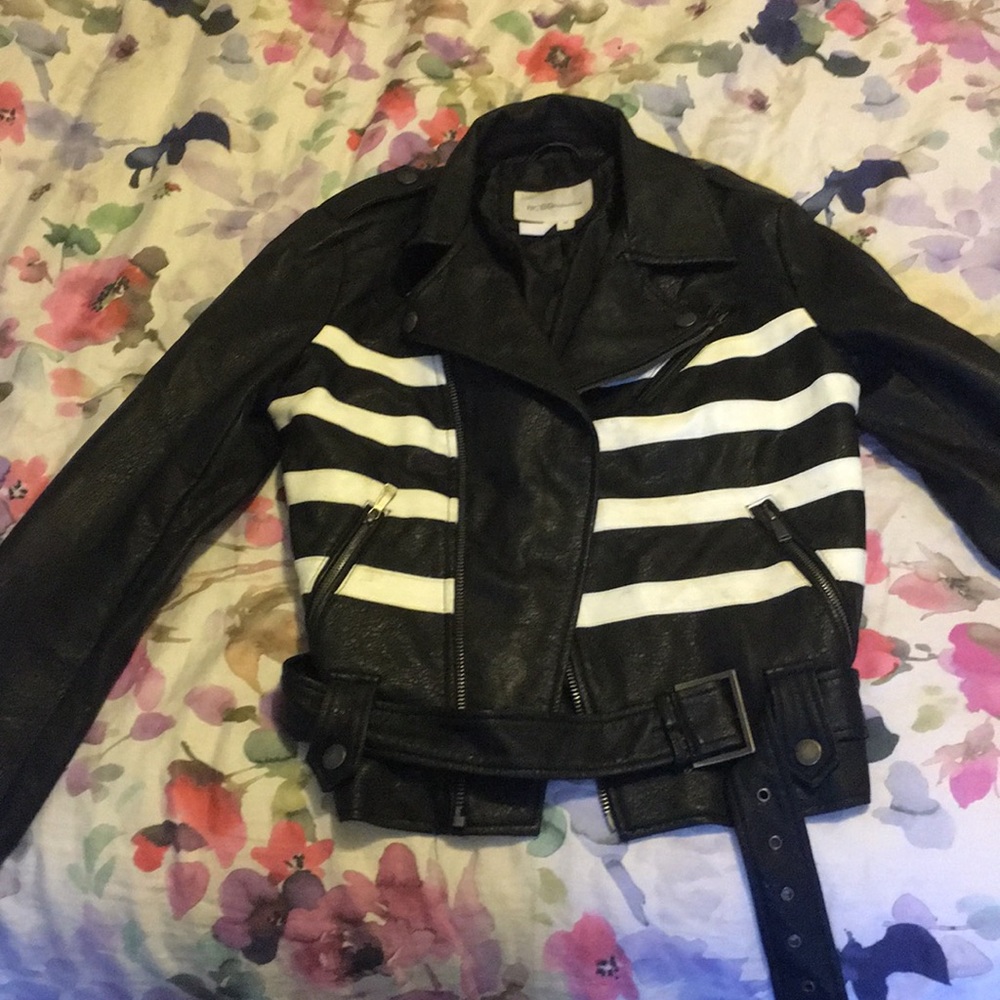 Faux leather jacket size medium